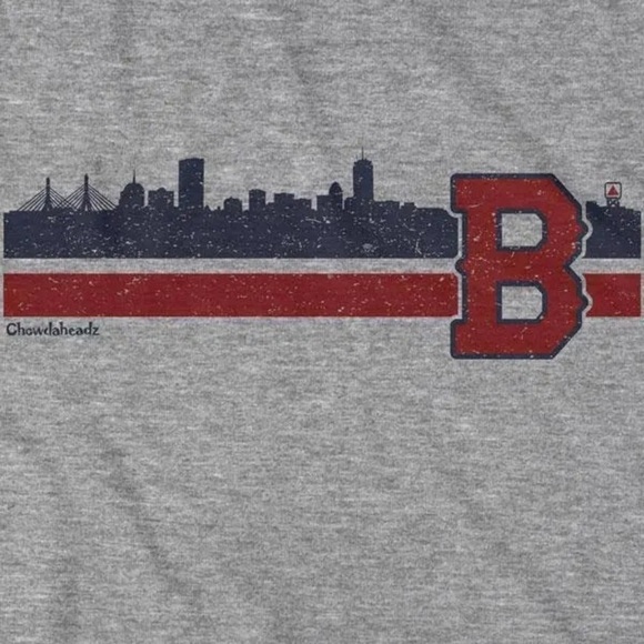 D18.07 Chowdaheadz Boston B Baseball Sideline T-Shirt - Long Sleeve Large - Picture 2 of 7